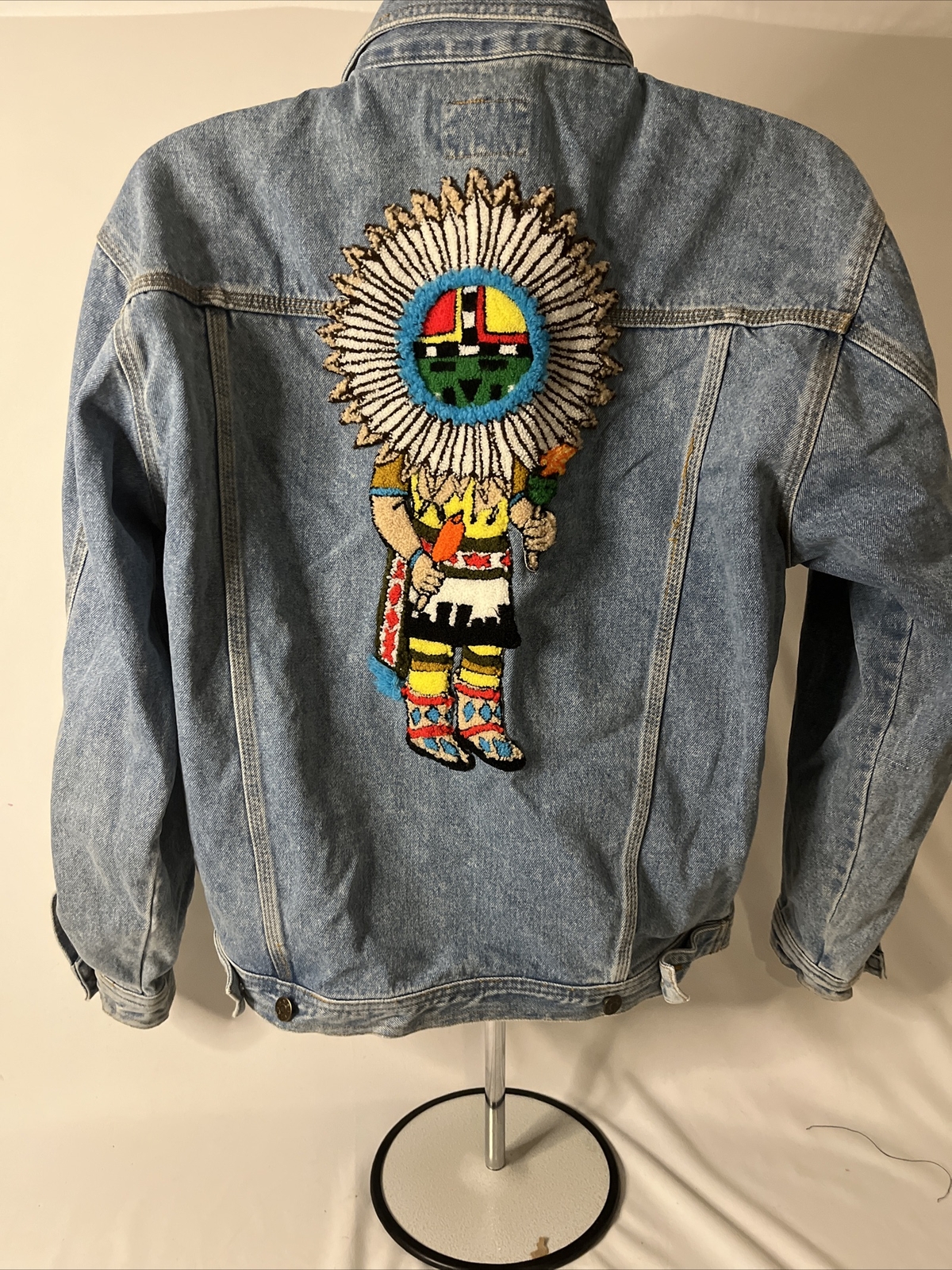 Men’s Sunbelt  Native American Patchwork Denim Ja… - image 4