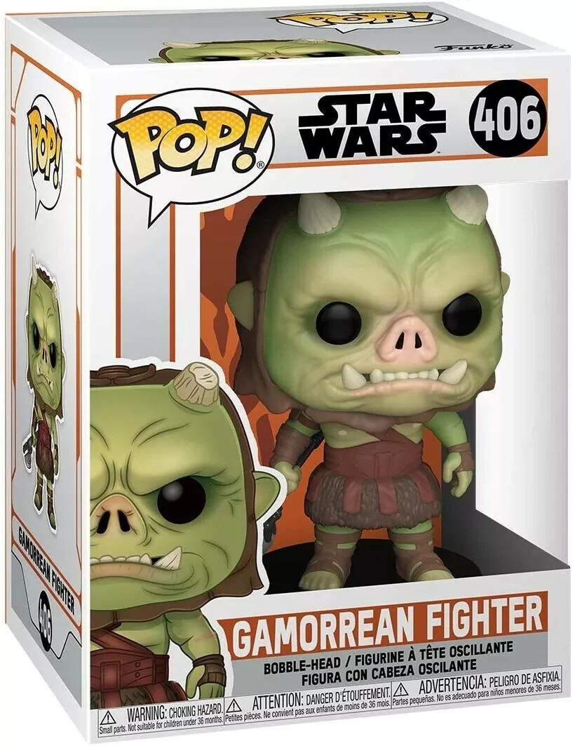 Funko Pop! Star Wars Gamorrean Fighter Bobble-Head 406 Disney Mandalorian Box