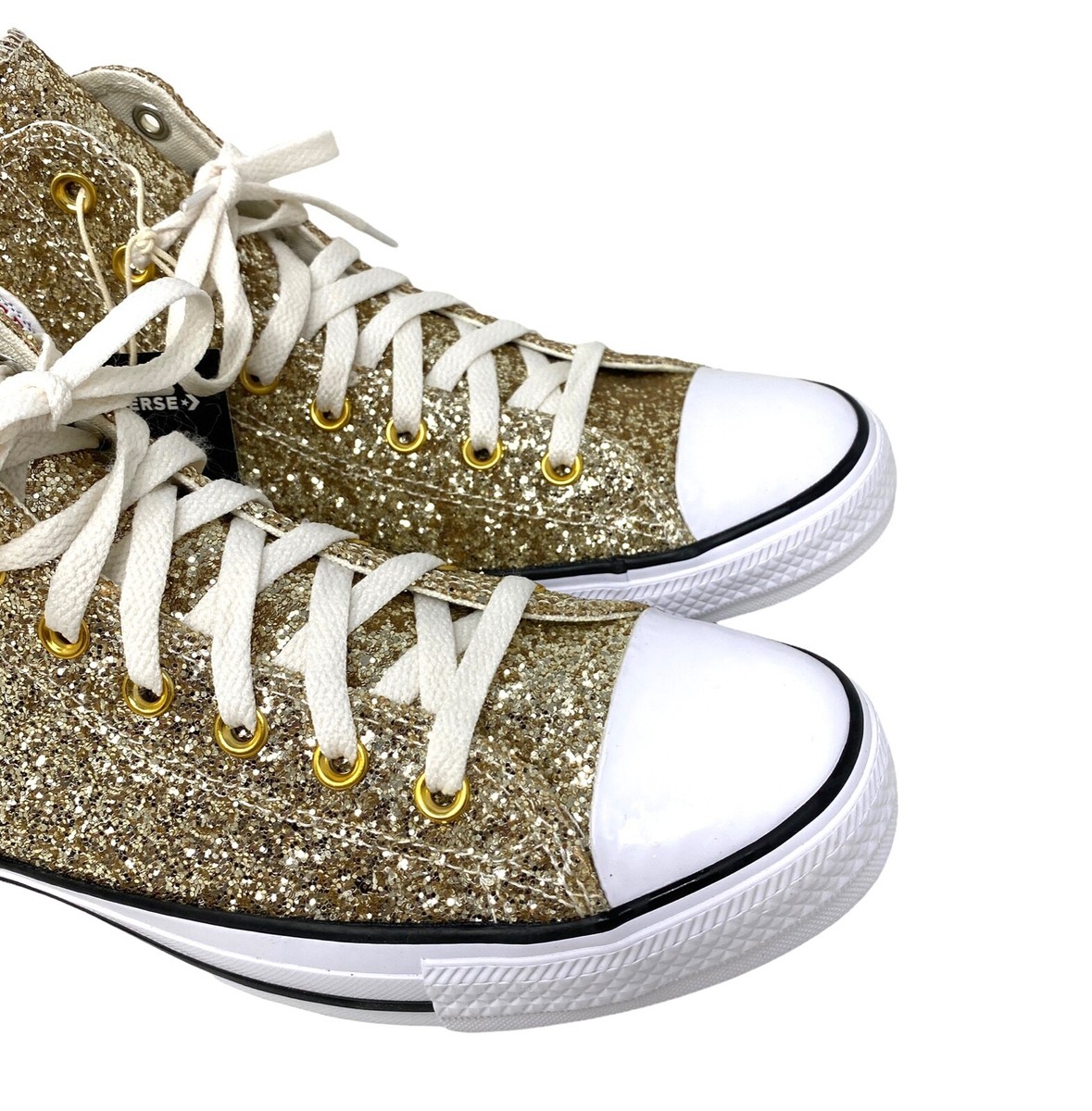 orange glitter converse