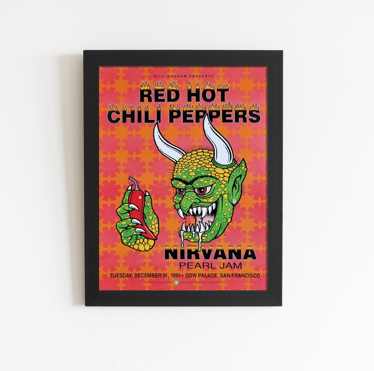 Red Hot Chili Peppers 1991 Concert Poster | eBay