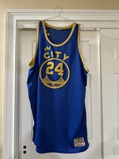 AUTHENTIC Mitchell & Ness Rick Barry #24 San Francisco Warriors jersey 58 3XL!