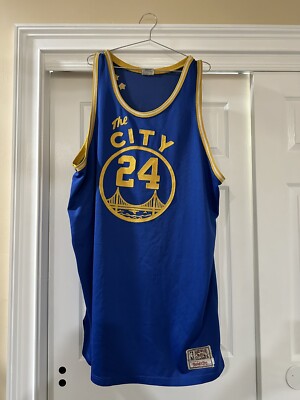 Maillot AUTHENTIQUE Mitchell & Ness Rick Barry #24 San Francisco