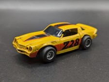 Tyco 1979 Chevy Camaro Z28 Slot Car Yellow Orange Black