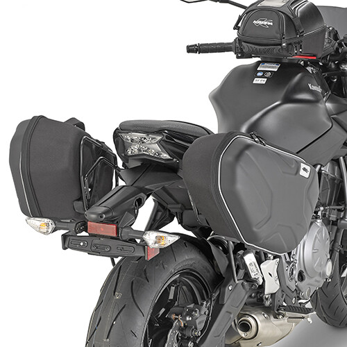 Porte-bagages de précision en acier noir pour Kawasaki Z650 17-20