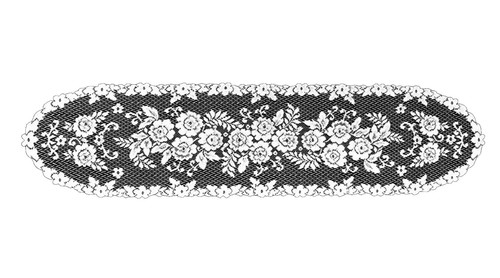 Heritage Lace Tendina Americana Ricamo Ecru 106x38 Cm | Mantovana In Pizzo Fine-Gauge Per Finestra - 4