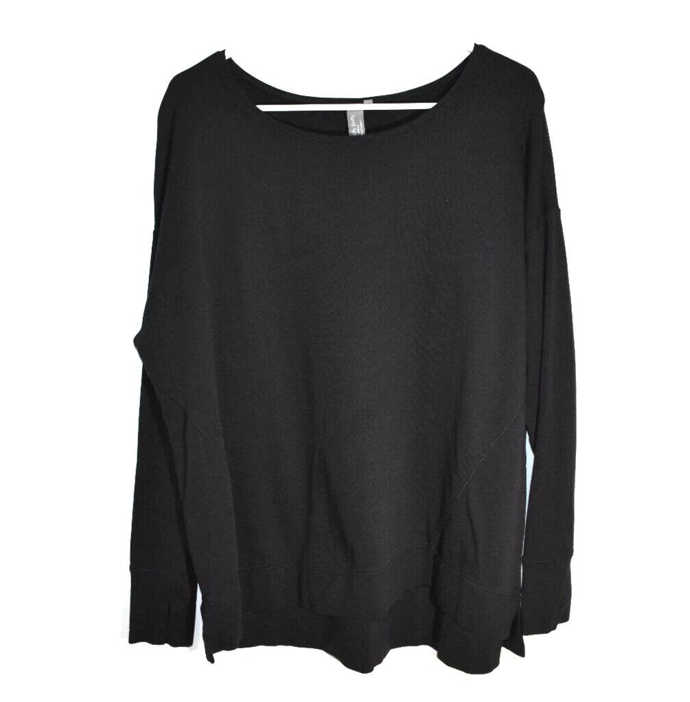 sweaty-betty dolman long sleeve pullover cotton modal sweatshirt