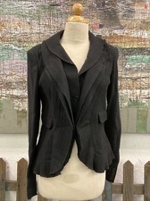 Womens Wool Burberry London Blue Label Jacket Vintage Limited Sz 8 Made In Italy