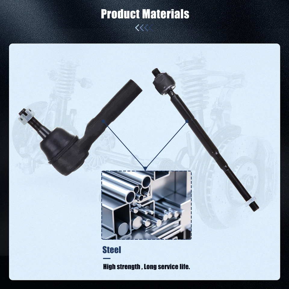 Kit de barra estabilizadora de extremo exterior interior delantero Jeep Compass Patriot 2007-2017 6x Foto 2 de 4