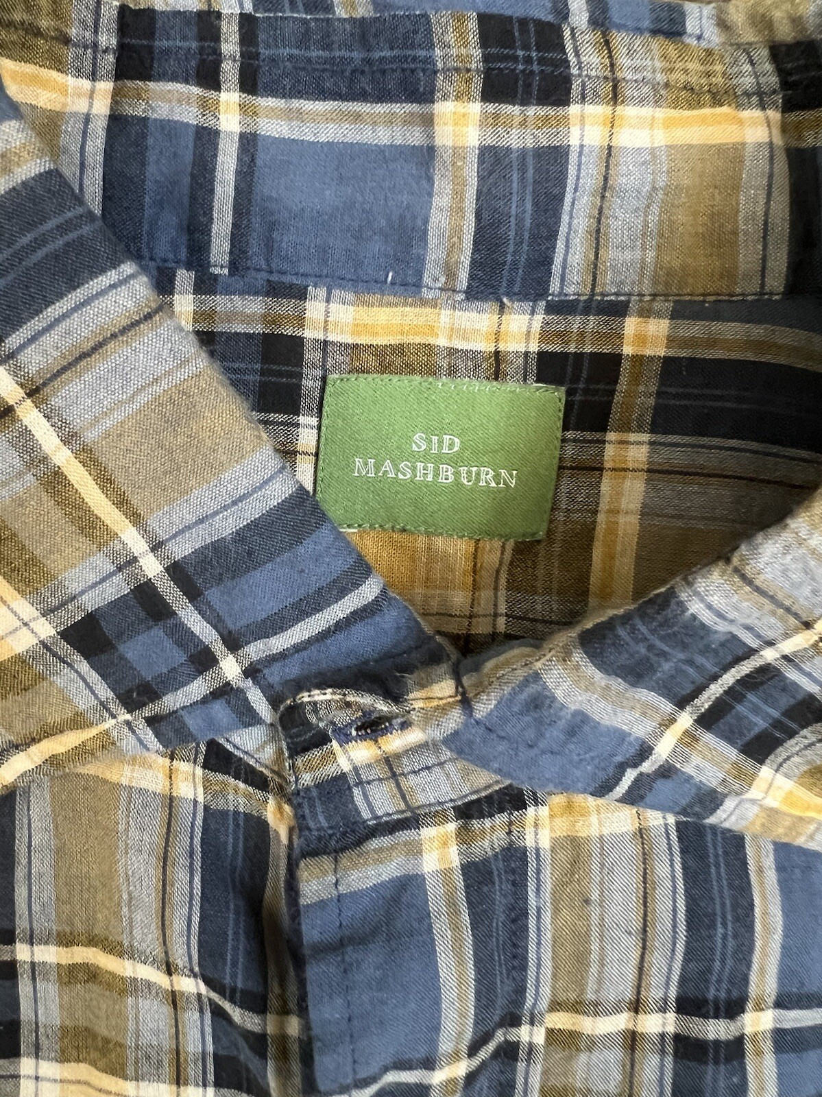 Sid Mashburn Spread Collar Button Down Size Medium - image 2