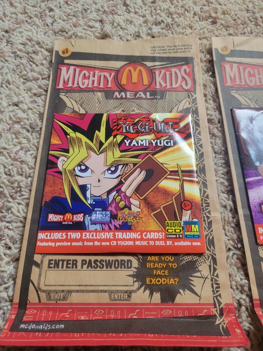 2002 YU-GI-OH McDonald's CD Collection With Bags, Card Packs, CD
