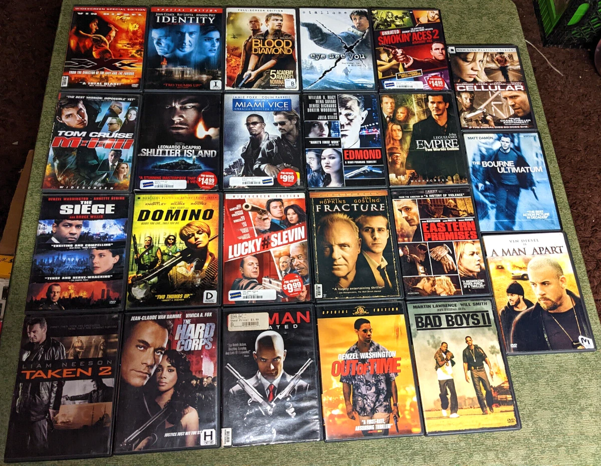 Action Movies - XXX, Empire, Cellular, Fracture, Bad Boys - DVD Bundle Lot  set | eBay