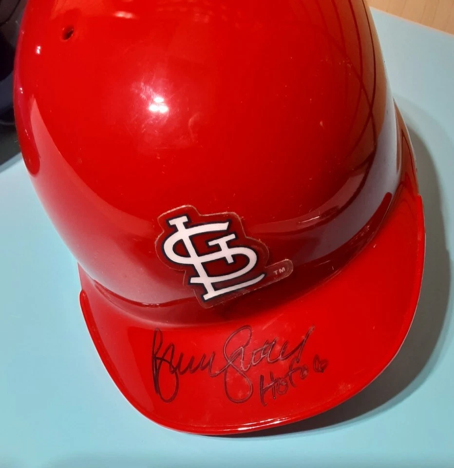 Bruce Sutter Autographed Riddell Mini Helmets Choice  - Image 3 of 4