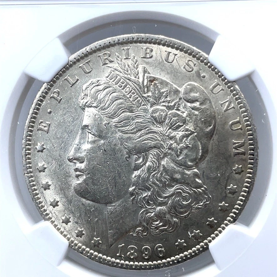 1896 O $1 Morgan Silver Dollar NGC AU 50 - Image 2 of 4