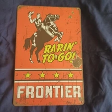 8"X12" Metal Sign Man Cave Garage Bar Gas Station Oil Wall Art Frontier