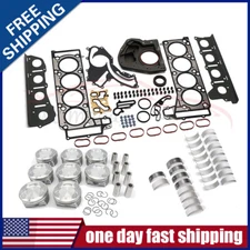 M278 Engine Pistons Gaskets Overhaul Kit Fit For Mercedes-Benz W221 4.6L 4.7L V8