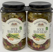2 x Paisley Farm Four Bean Salad 35.5 Oz 71 Oz Fresh Flavor Ready to Serve FRESH