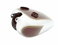 BSA C10 C11 Maroon Lack Chrom Kraftstofftank Aus Stahl