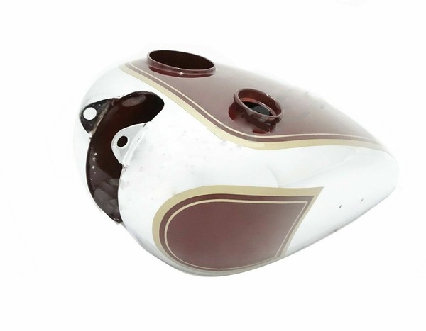 BSA C10 C11 Maroon Lack Chrom Kraftstofftank Aus Stahl-image