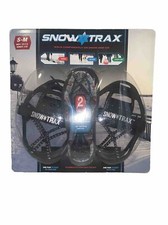 Snow Trax Traction for Shoes Men 3.5-7.5 / Women 5-9 S-M 2 Pair Pack Ice Shoes