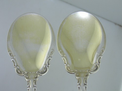 4 cucharas de helado GORHAM de plata esterlina raras con borde de desplazamiento ESTRASBURGO 1897 - Imagen 6 de 7