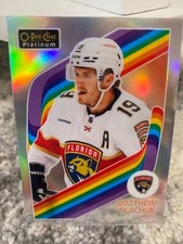 matthew tkachuk retro rainbow parallel 23-24 o-pee-chee platinum panthers hockey