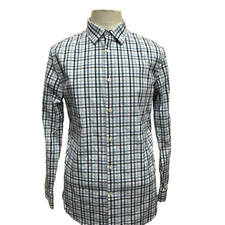 Banana Republic Wrinkle Resistant Slim Fit Men's Size M Check L/S Casual Shirt