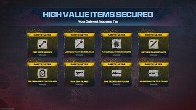 MWZ All New Classified And All Legendary Schematics