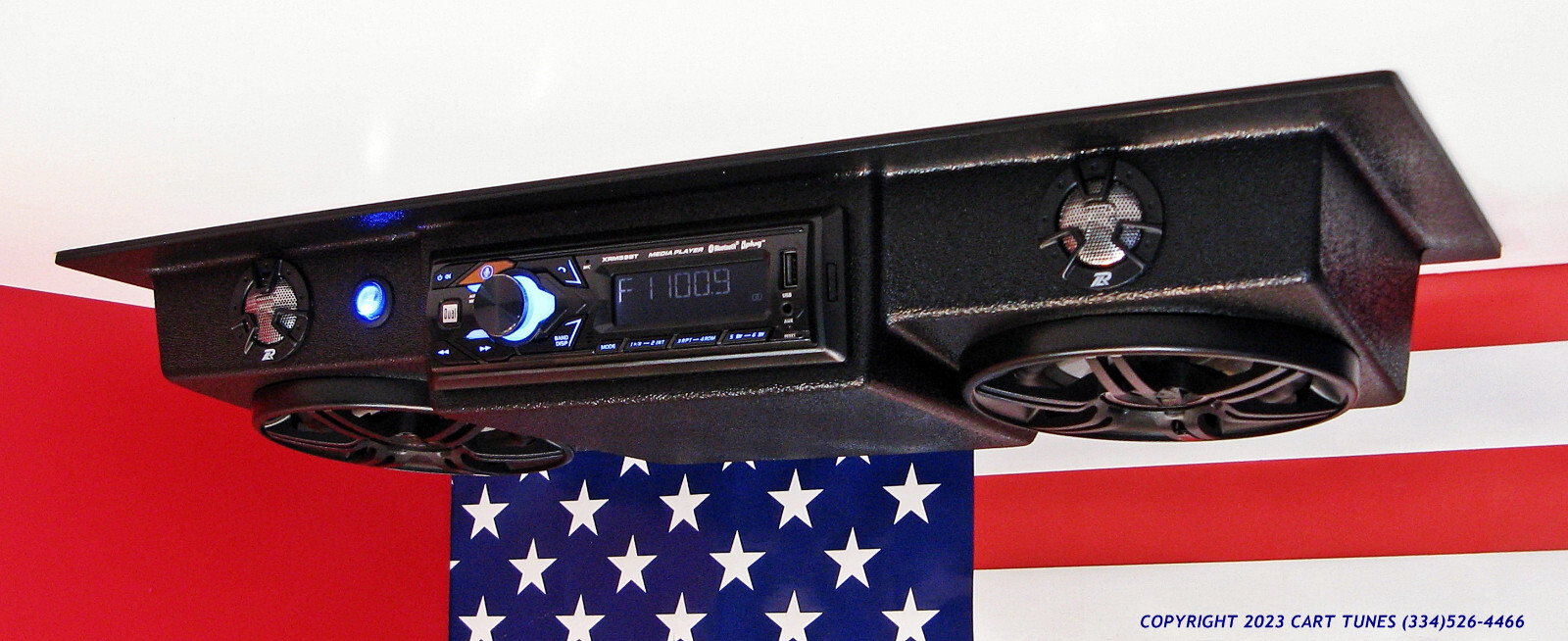 Golf Cart Radio Overhead Console Stereo BLUETOOTH SOUNDBAR eBay