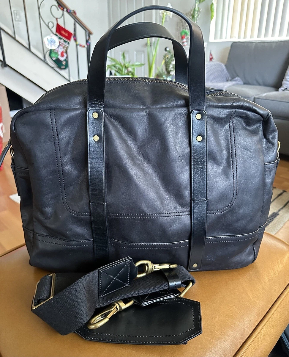 Banana republic shop black leather tote
