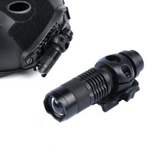 Tactical Helmet Light LED Strobe Mini Telescopic Zoom Flashlight Light