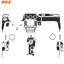 50Pcs Real Carbon Fiber Kits Full Interior Trim Cover For Ford Mustang 2015-2022