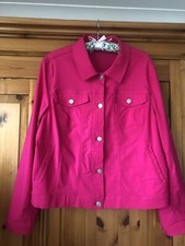 Roman Originals Women’s Stretch Jacket Pink 16 Jean Style Nearly New