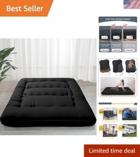 Japanese Floor Mattress - Thick Foldable Tatami Pad for Adults and Kids