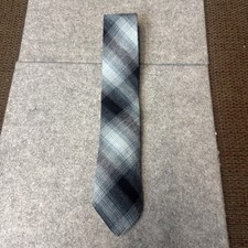 Vintage Glengala Tie Necktie Mens Wool Scotland 3" Slim Made in USA Plaid