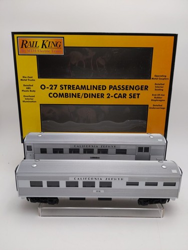 Juego combinado/comedor aerodinámico MTH 30-6054 O California Zephyr O-27 (juego de 2) LN | Zustand: Used