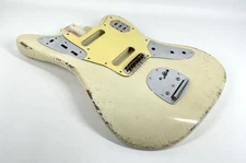 MJT Official Custom Vintage Aged Nitro Guitar Body Mark Jenny VTJG Vintage White