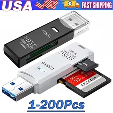 USB3.0 SD Card Reader For PC Micro SD Card to USB Adapter for Camera MemoryC Lot