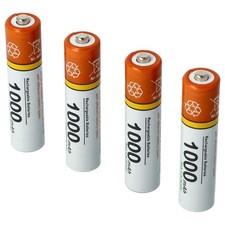 4x AAA Micro Battery for Logitech K750 MK320 MK520 M560 M185 M187 1000mAh 1.2V