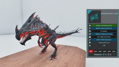  ARK Survival Ascended OFFICIAL PVE - PAIR ADULT DINOS DEADPOOL TOP STATS