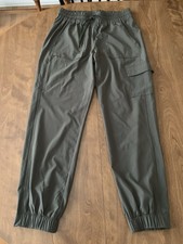 Mondetta Womens Cargo Jogger Pants Army Green Size M