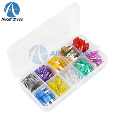 120pcs/set Car Automotive Fuses Auto   Fuse Assortment Kit + 1pc Fuse Puller #zc
