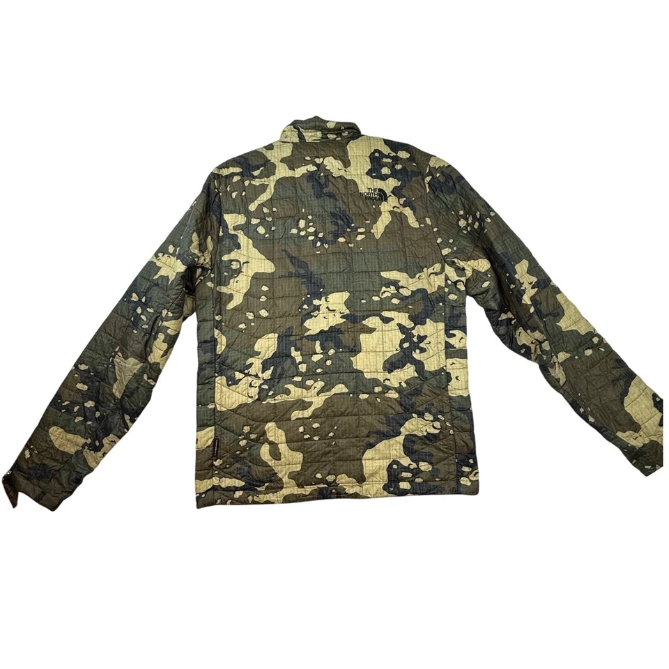 The North Face ThermoBall Camo Jacket Mens Small Zip Lightweight Puffer SPOT - Image 2 of 4