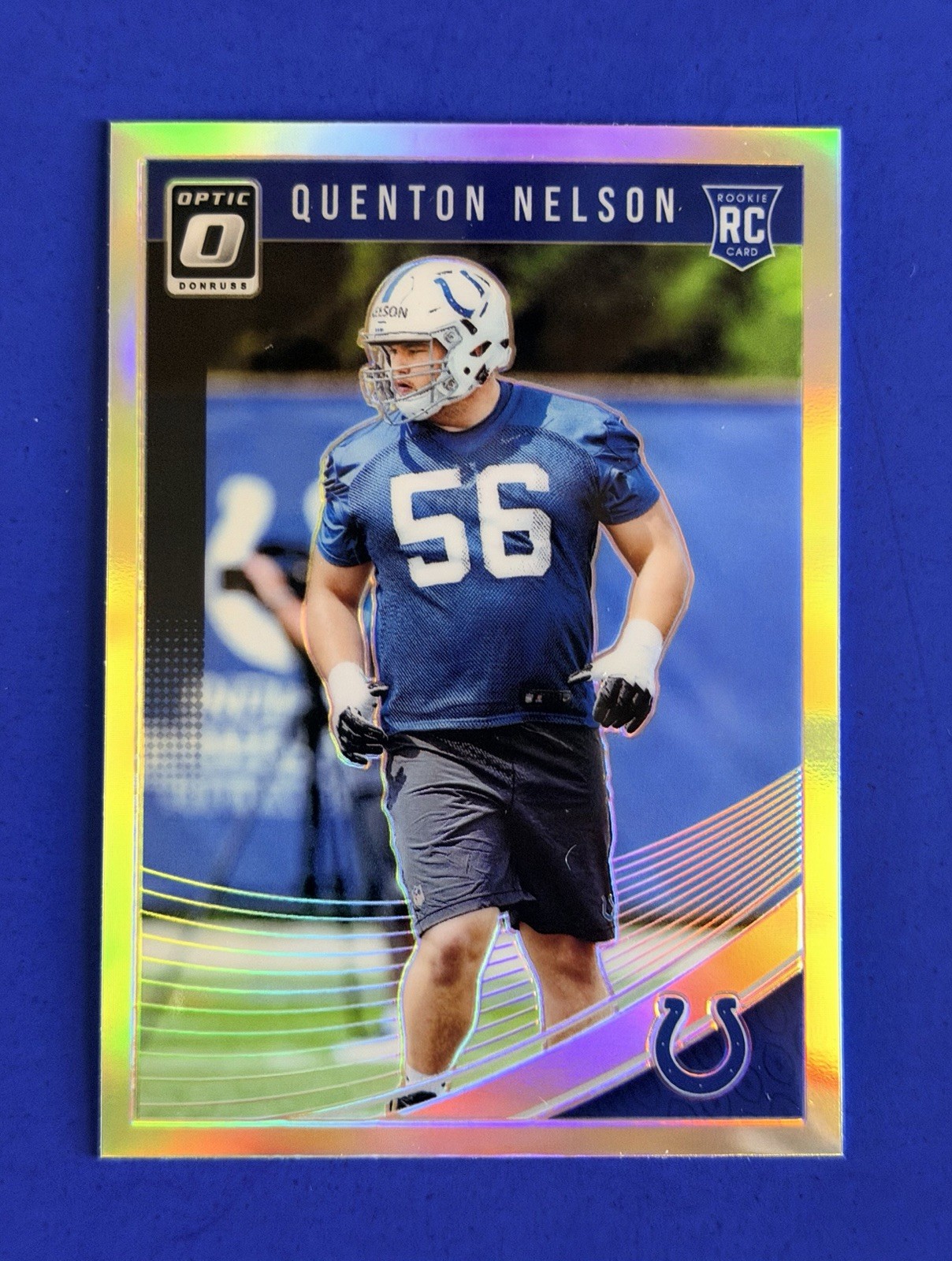 2018 Optic Quenton Nelson Colts Silver Holo Prizm Parallel Rookie Card #101