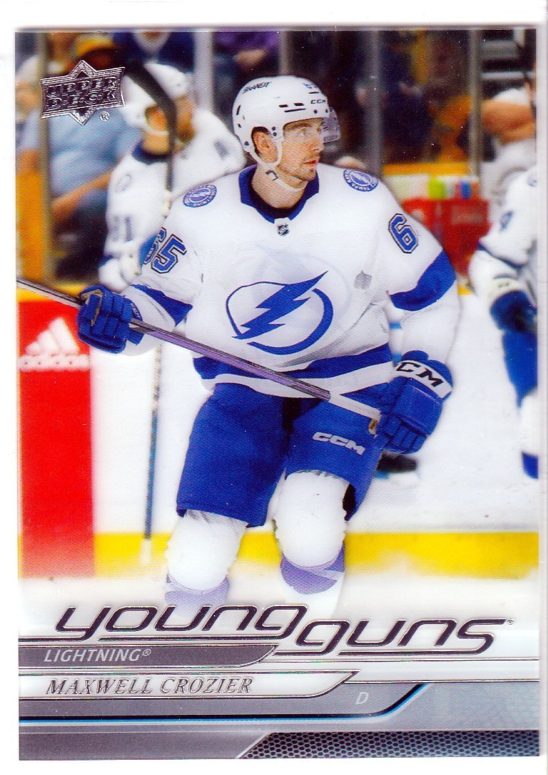 2024-25 Upper Deck Young Guns Clear Cut Parallel #218 Maxwell Crozier RC