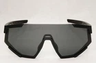 Prada Sunglasses Black Shield Visor Wrap Cycling Ski PS04WS SPS 04W DG0-06F