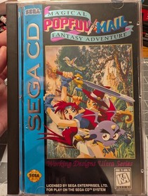 Popful Mail Sega CD with Manual and Insert - Authentic - Tested