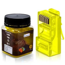 50/100 Pcs Cat6 RJ45 Connector LAN UTP Ethernet Network Cable End modular Plug