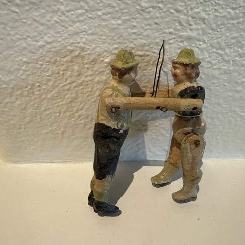 Antique German ERZGEBIRGE Dancing Couple Christmas Ornament - Picture 2 of 3