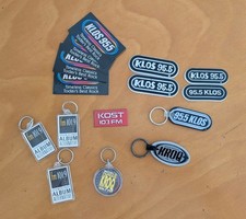 Los Angeles Radio Magnet & Keychain Lot KROQ KLOS FM 101.9 Vintage