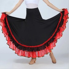 Dance Costume Dress for Women Swing Skirts Bullfight Ballroom Belly Performance